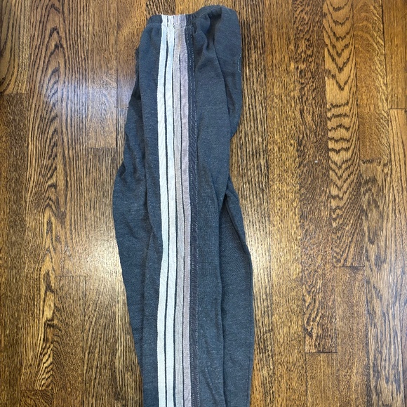 Aviator Nation 5 stripe sweatpants - charcoal Heathered - Picture 1 of 5